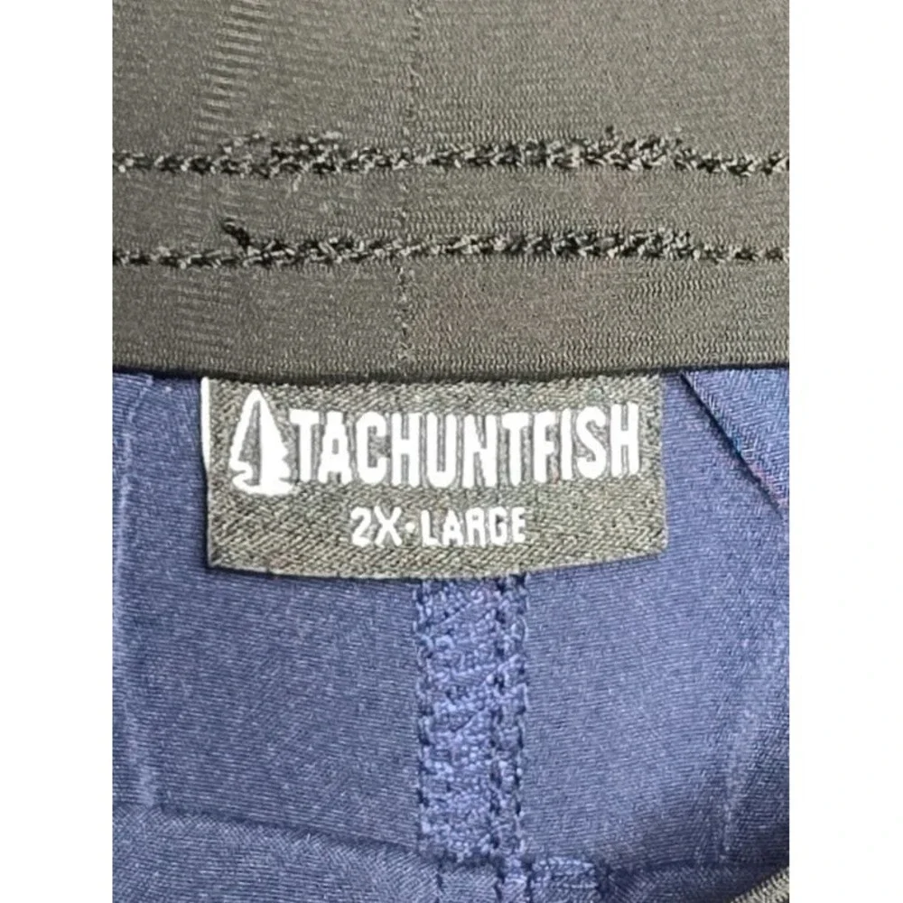 TACHUNTFISH Athletic Fitness Shorts Size 2XL Blue Arrow Performance MMA - Picture 3 of 6